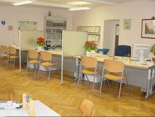  Blick in das Servicezentrum